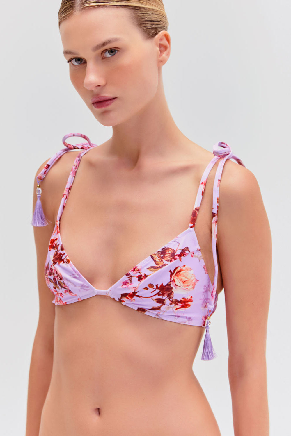 Floral Haze String Bikini Top