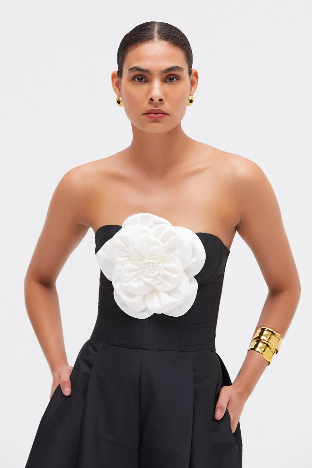 TAFFETA BLOOM JUMPSUIT