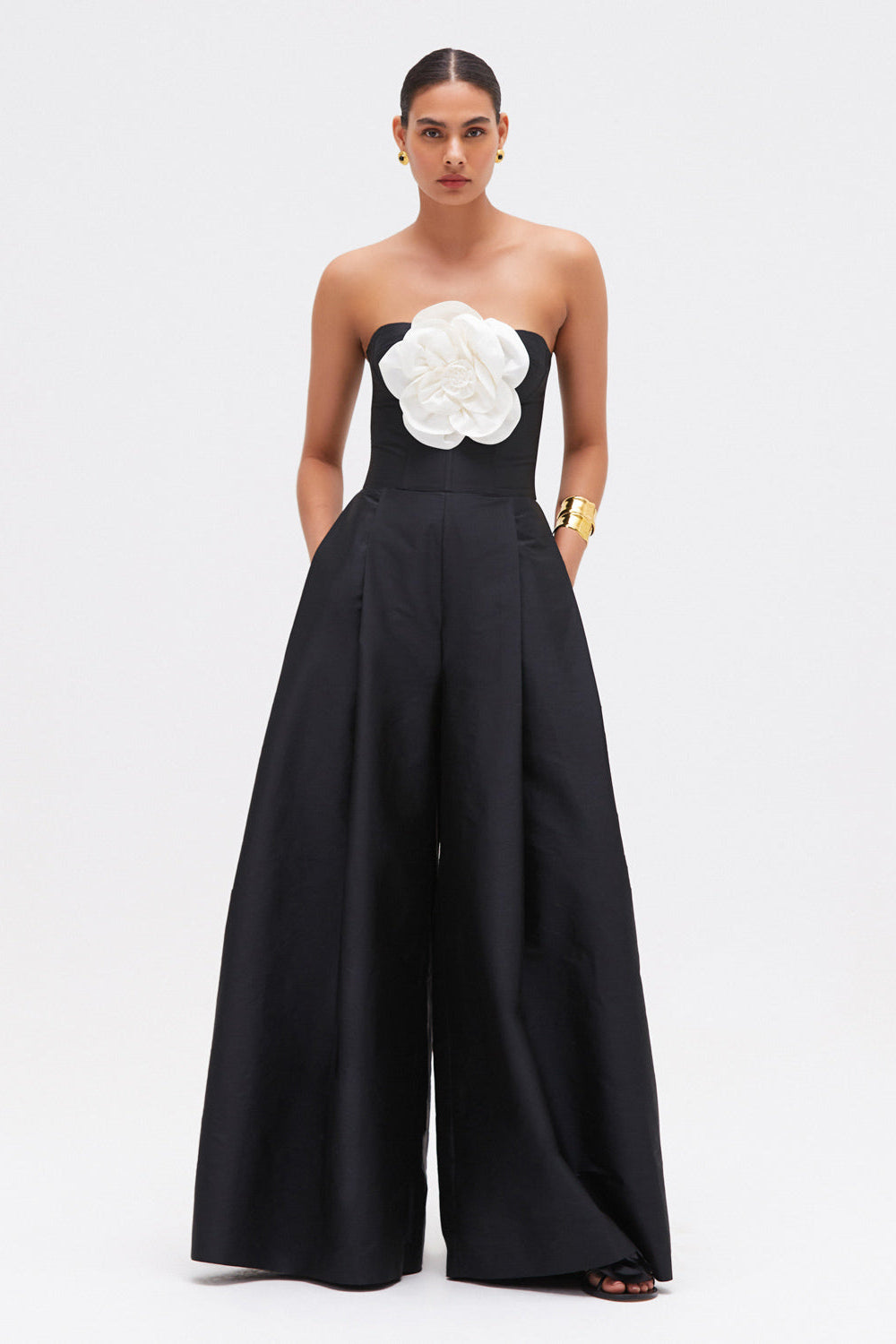 TAFFETA BLOOM JUMPSUIT