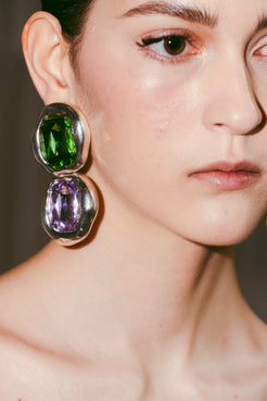 DOUBLE STONE ASTRA EARRING