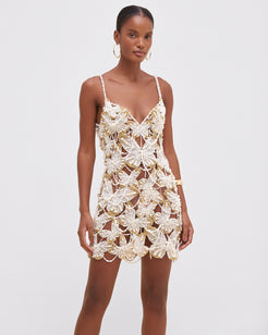 BUTTERFLY TULLE MINI DRESS (RUNWAY)