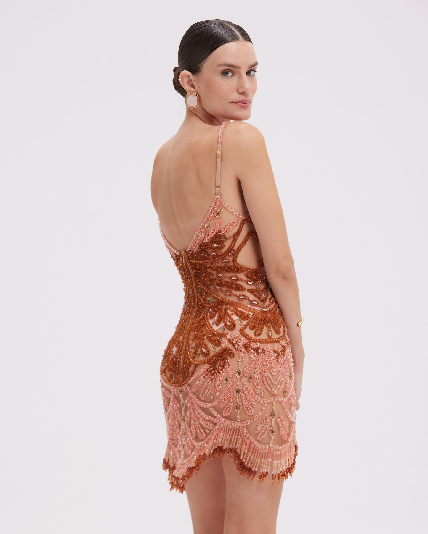 EMBROIDERED TULLE MINI DRESS (RUNWAY)