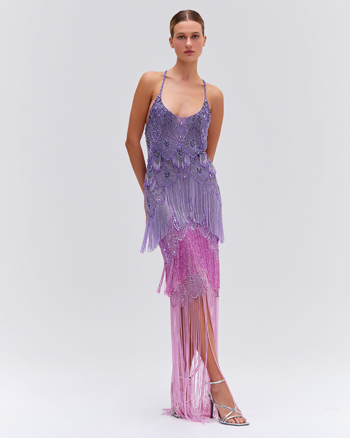 Heavily Beaded orders ombre dress