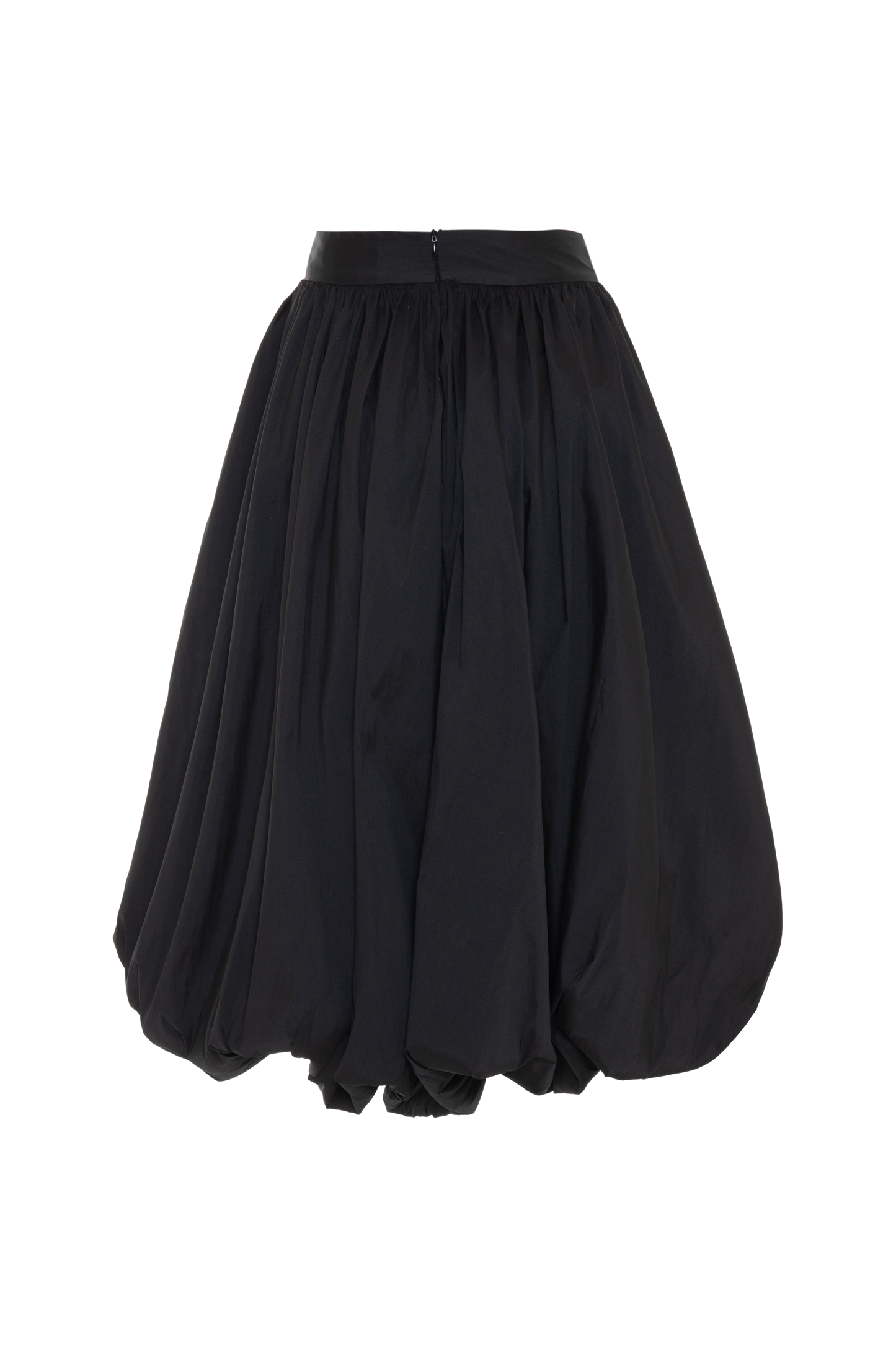 TAFFETA BLOOM BUBBLE MIDI SKIRT
