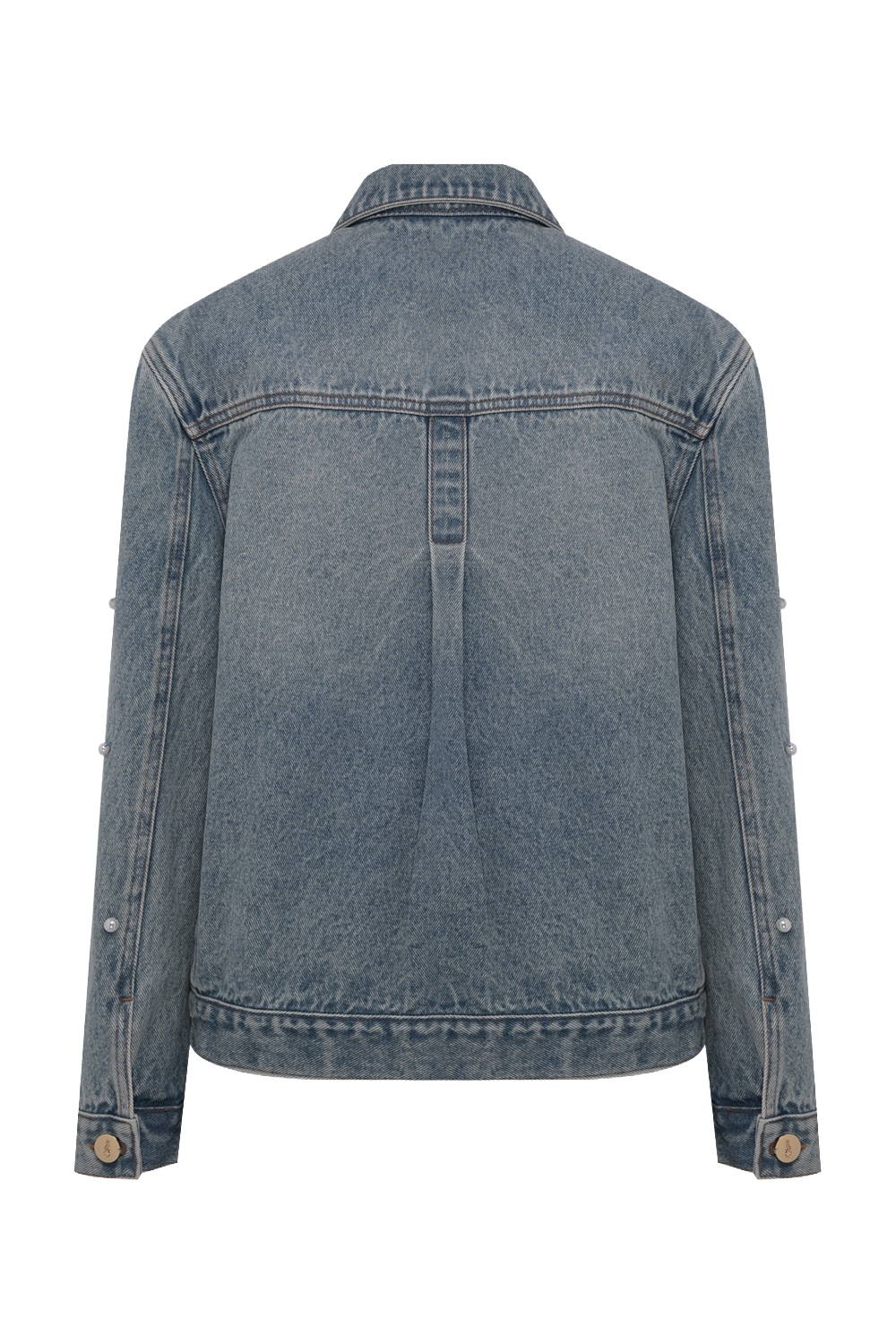 CRYSTAL DENIM EMBROIDERED JACKET