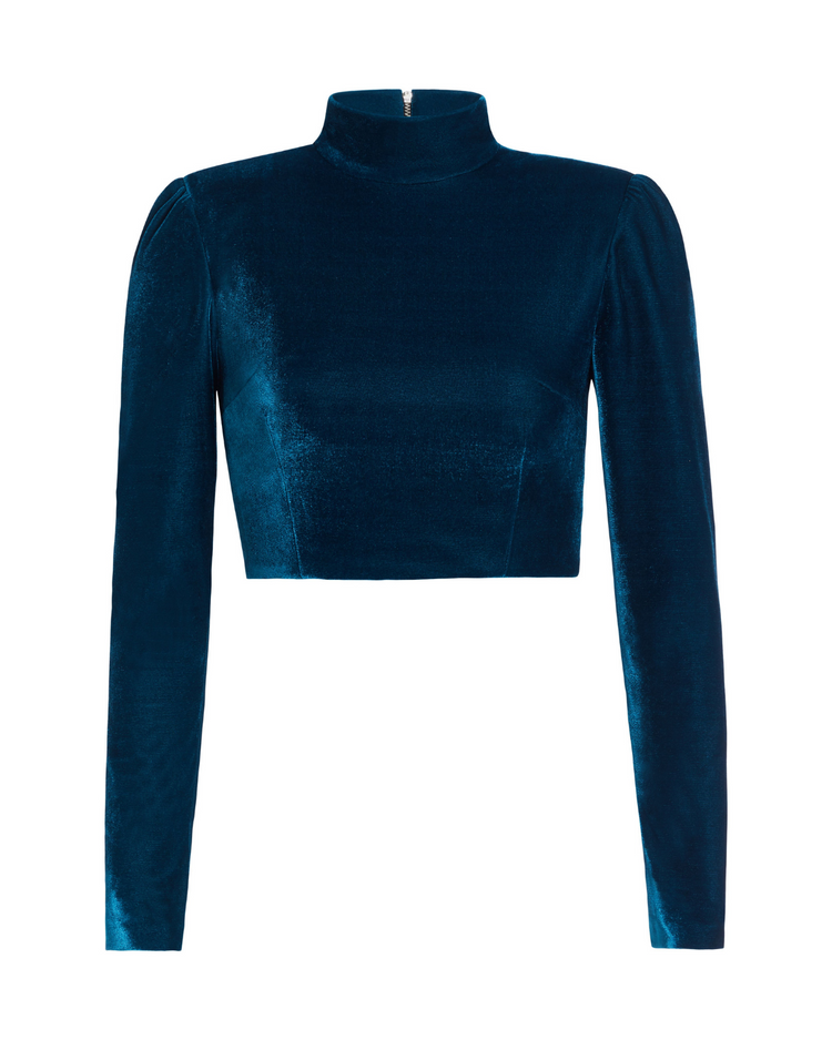 Luxe Velvet Cropped Top