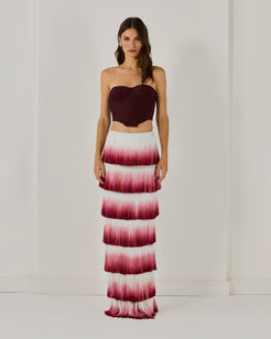 FRINGE MAXI SKIRT (RUNWAY)