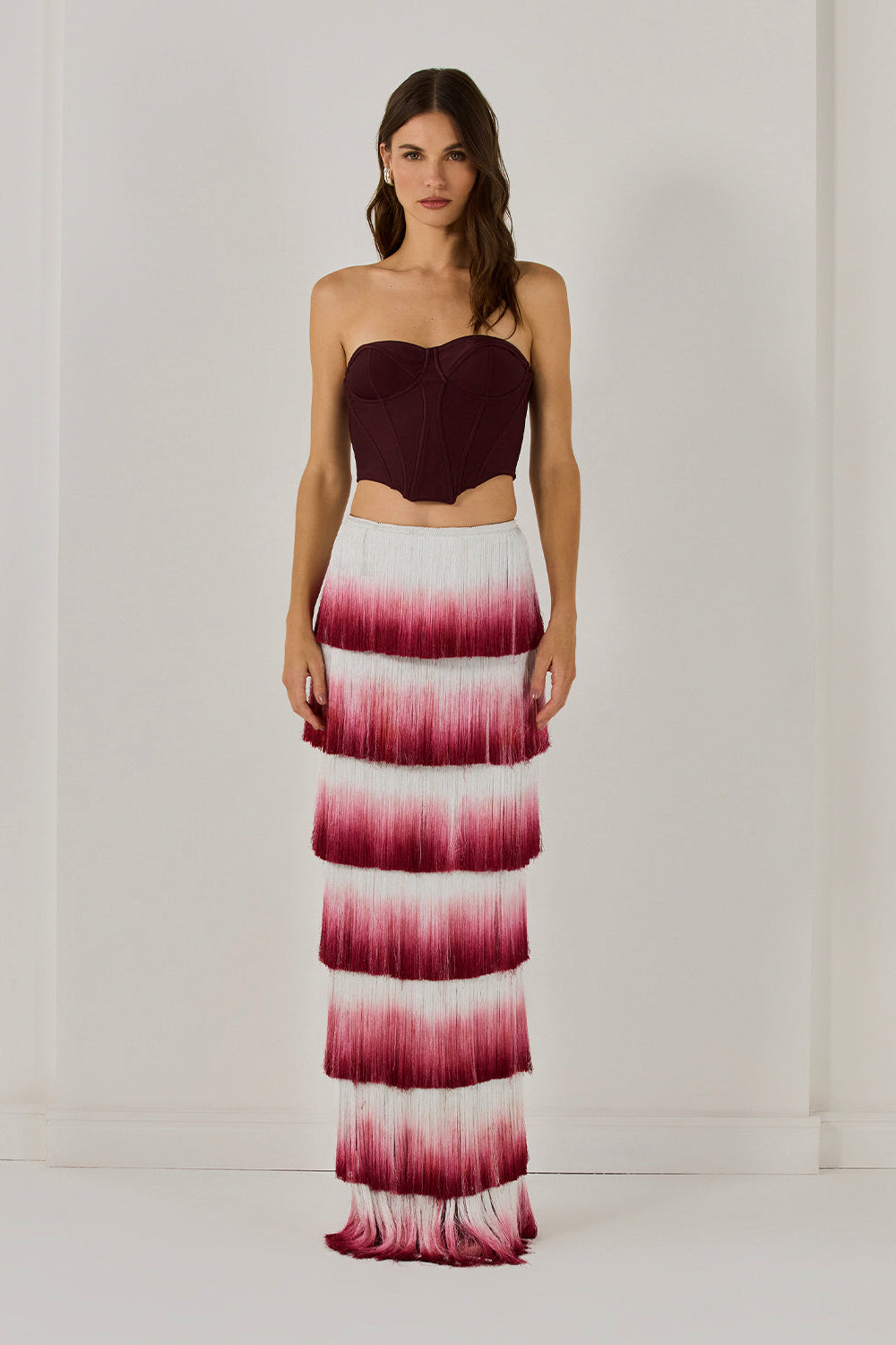 FRINGE MAXI SKIRT (RUNWAY)