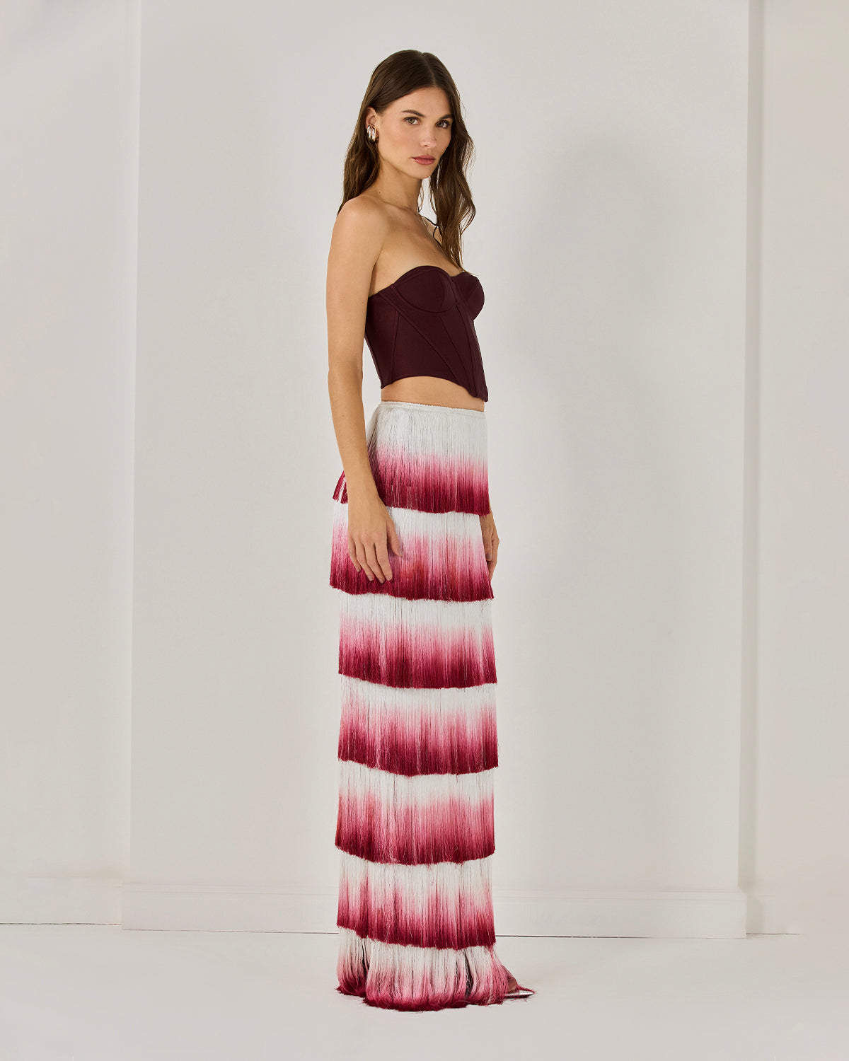 FRINGE MAXI SKIRT (RUNWAY)