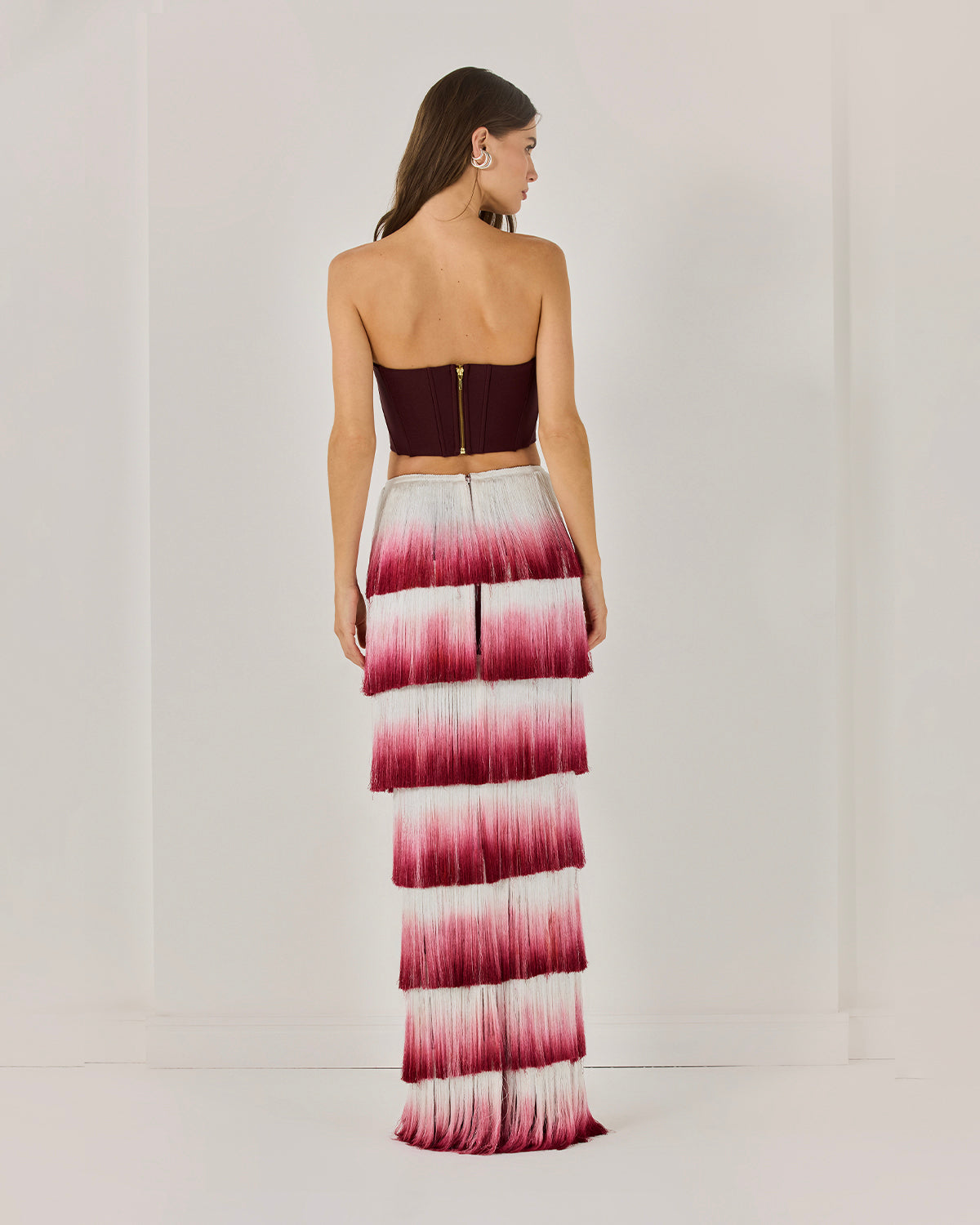 FRINGE MAXI SKIRT (RUNWAY)