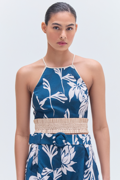 ARTICHOKE HALTERNECK TOP