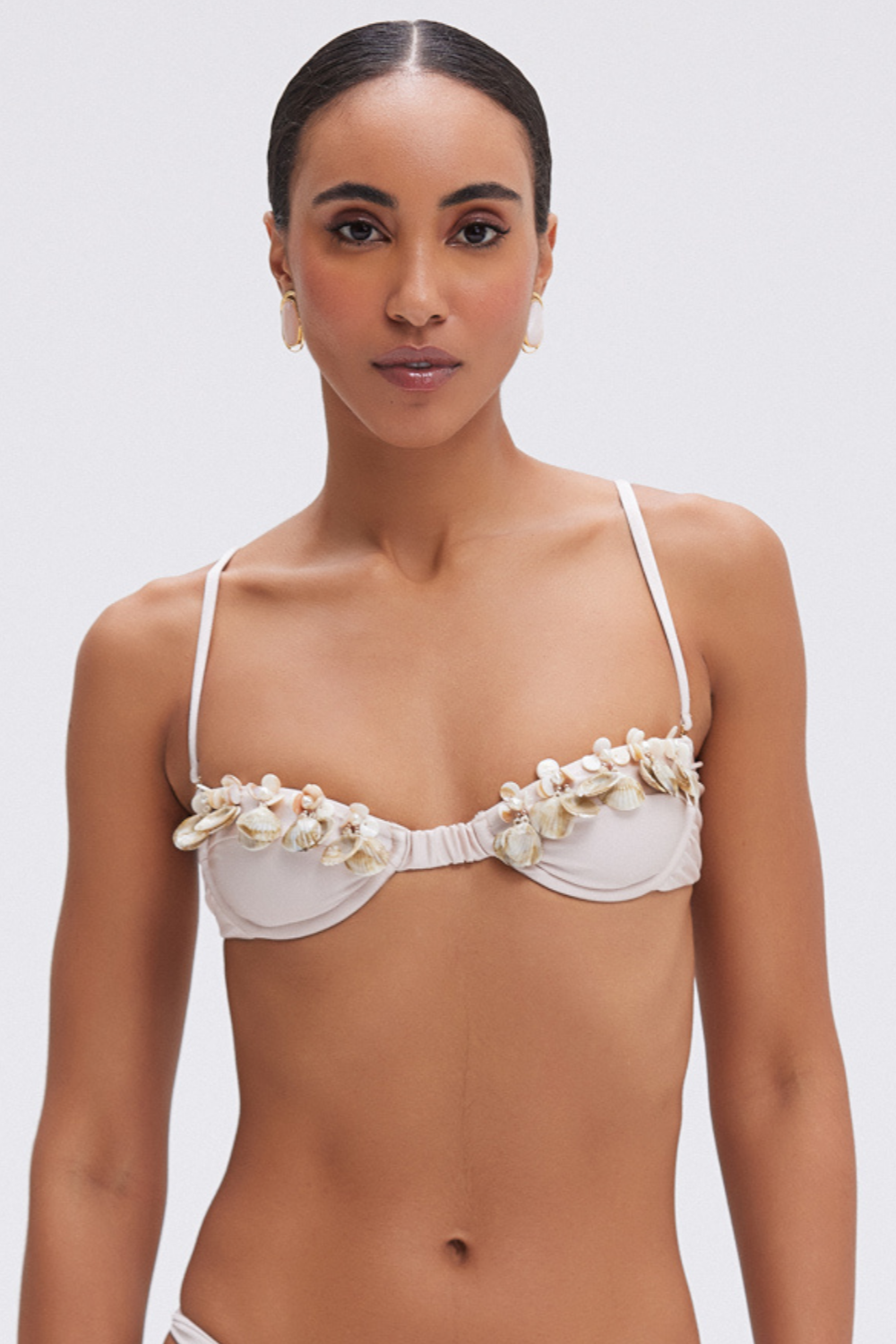 SEASHELL BIKINI TOP – PatBO - Main Image