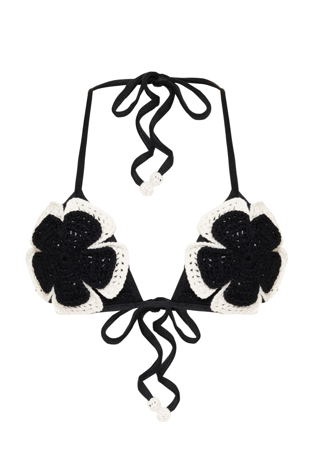 POPPY CROCHET FLOWER BIKINI TOP