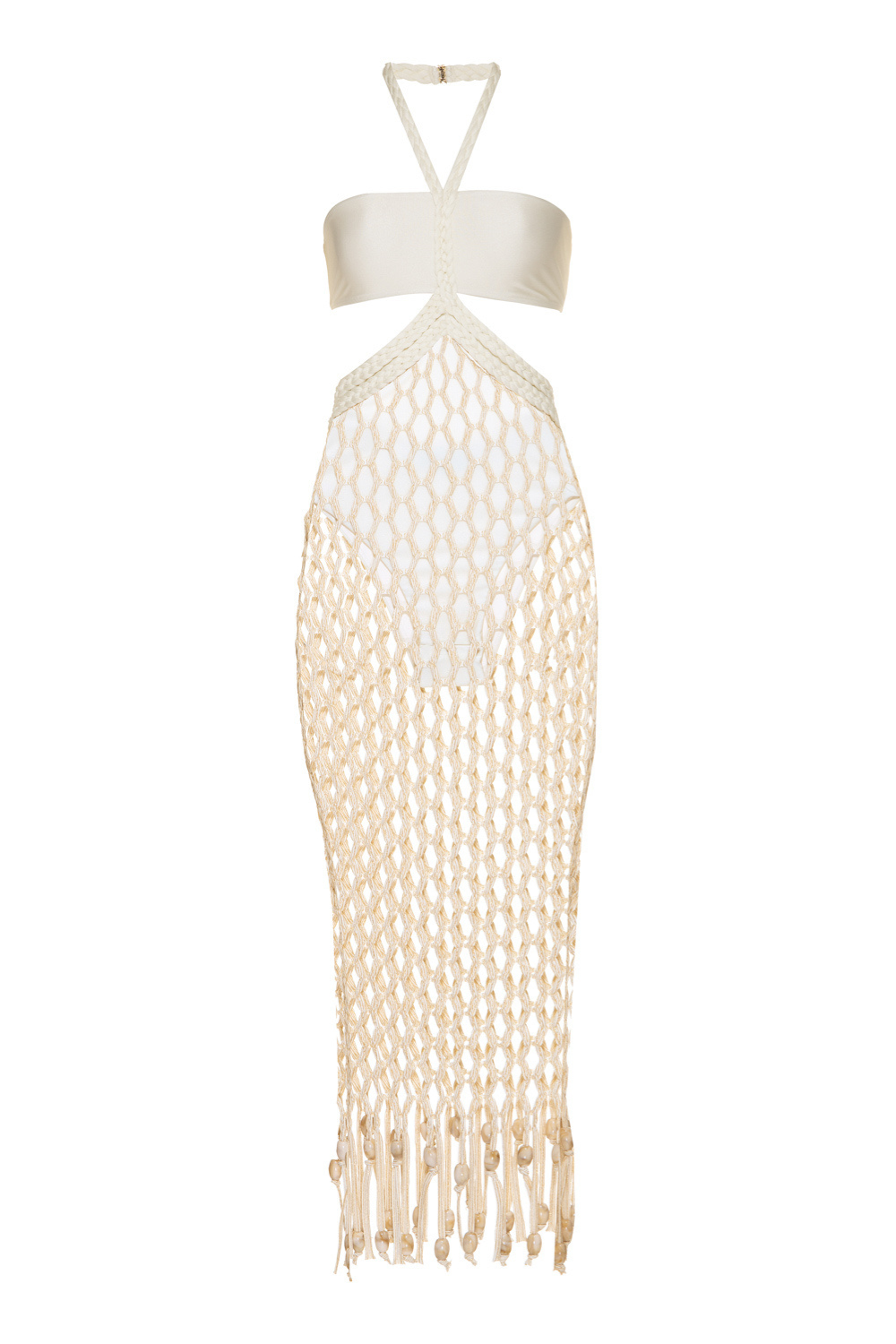 PATBO X CAMILA COELHO BEADED BEACH DRESS