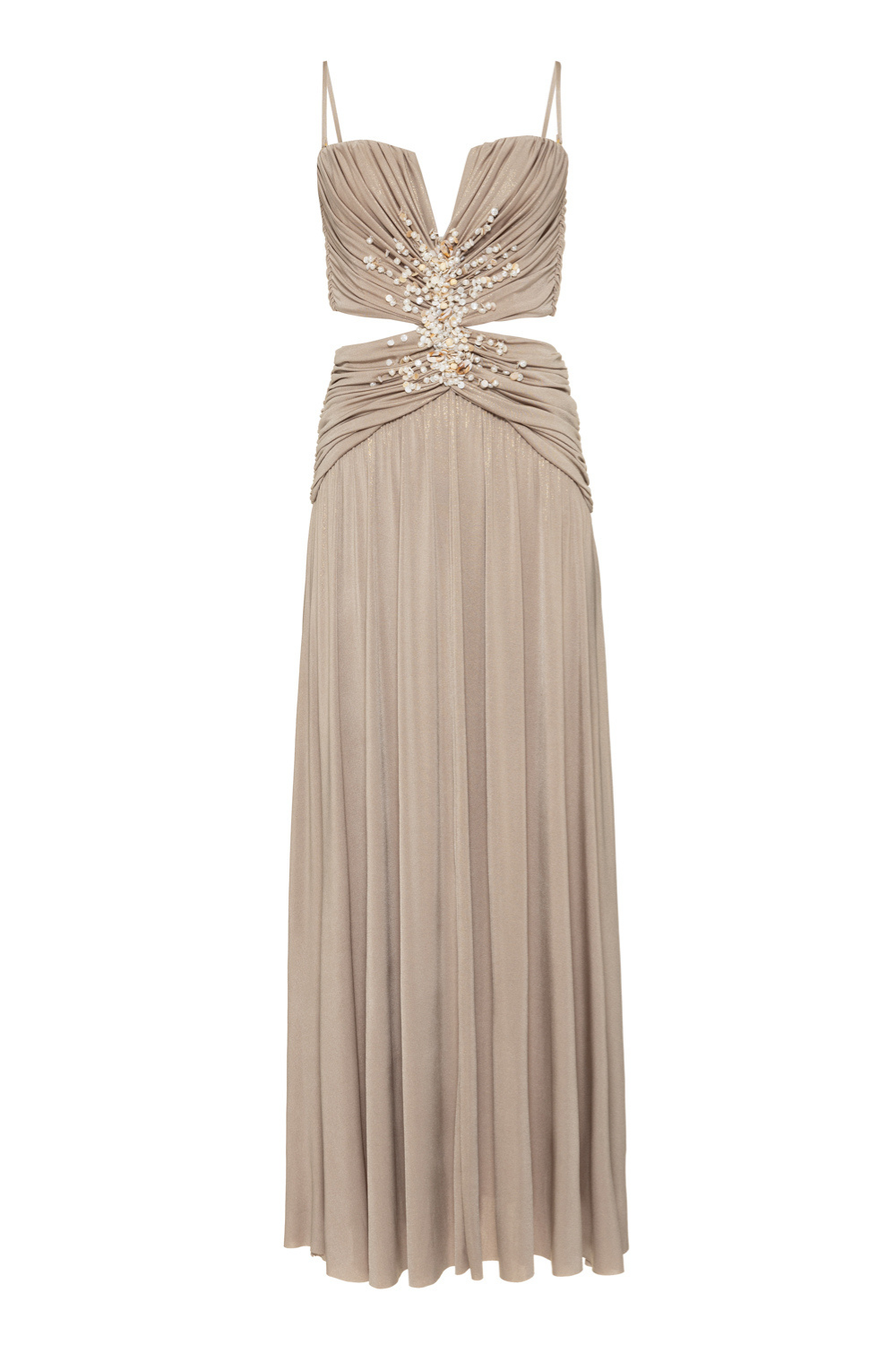 PATBO X CAMILA COELHO DUNE JERSEY CORSET GOWN