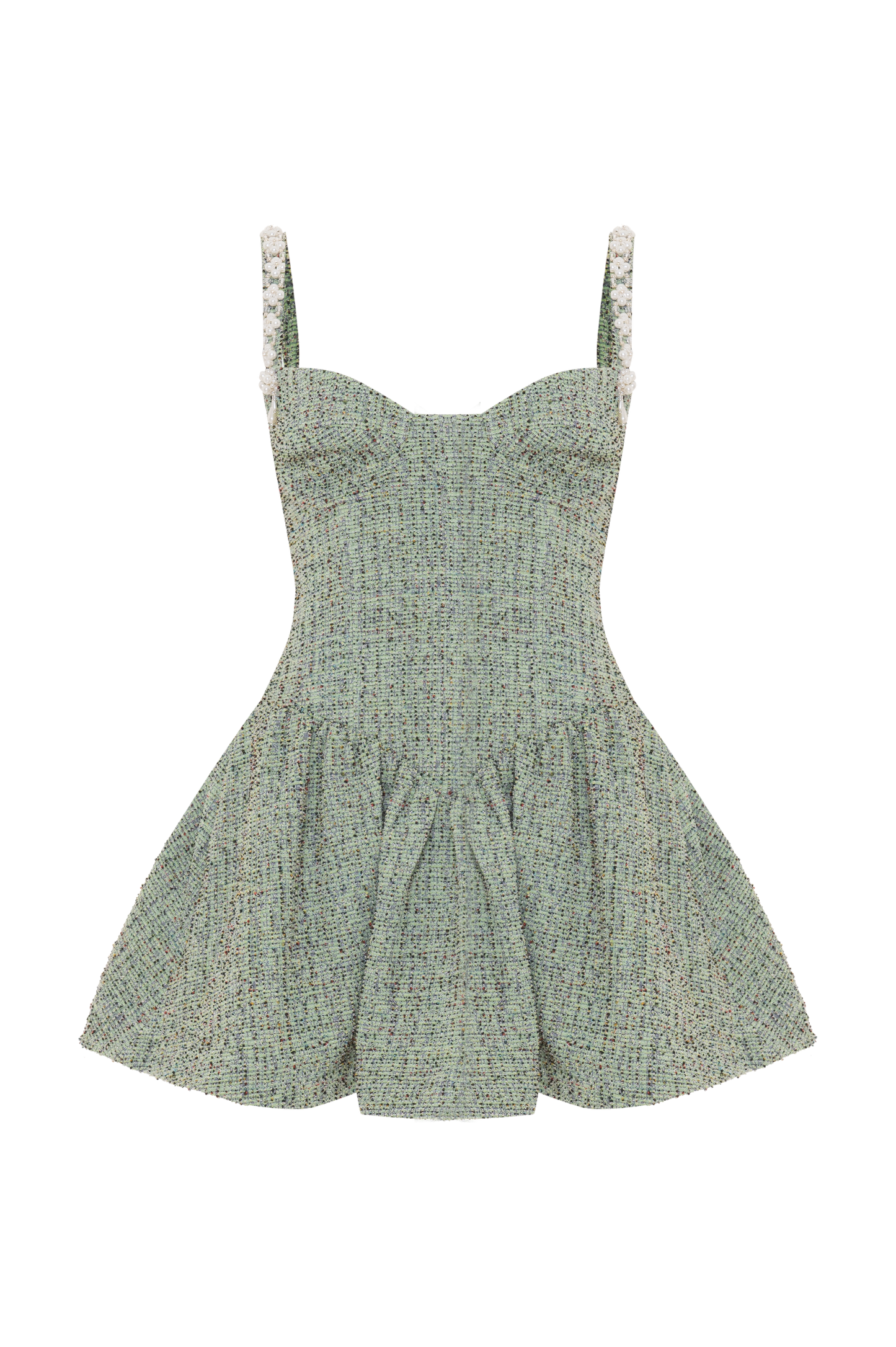 CRYSTAL TWEED MINI DRESS