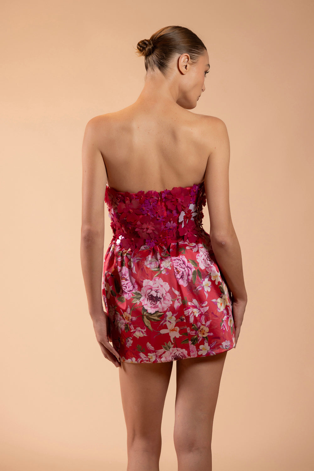 PEONY DOTS MINI DRESS (RUNWAY)