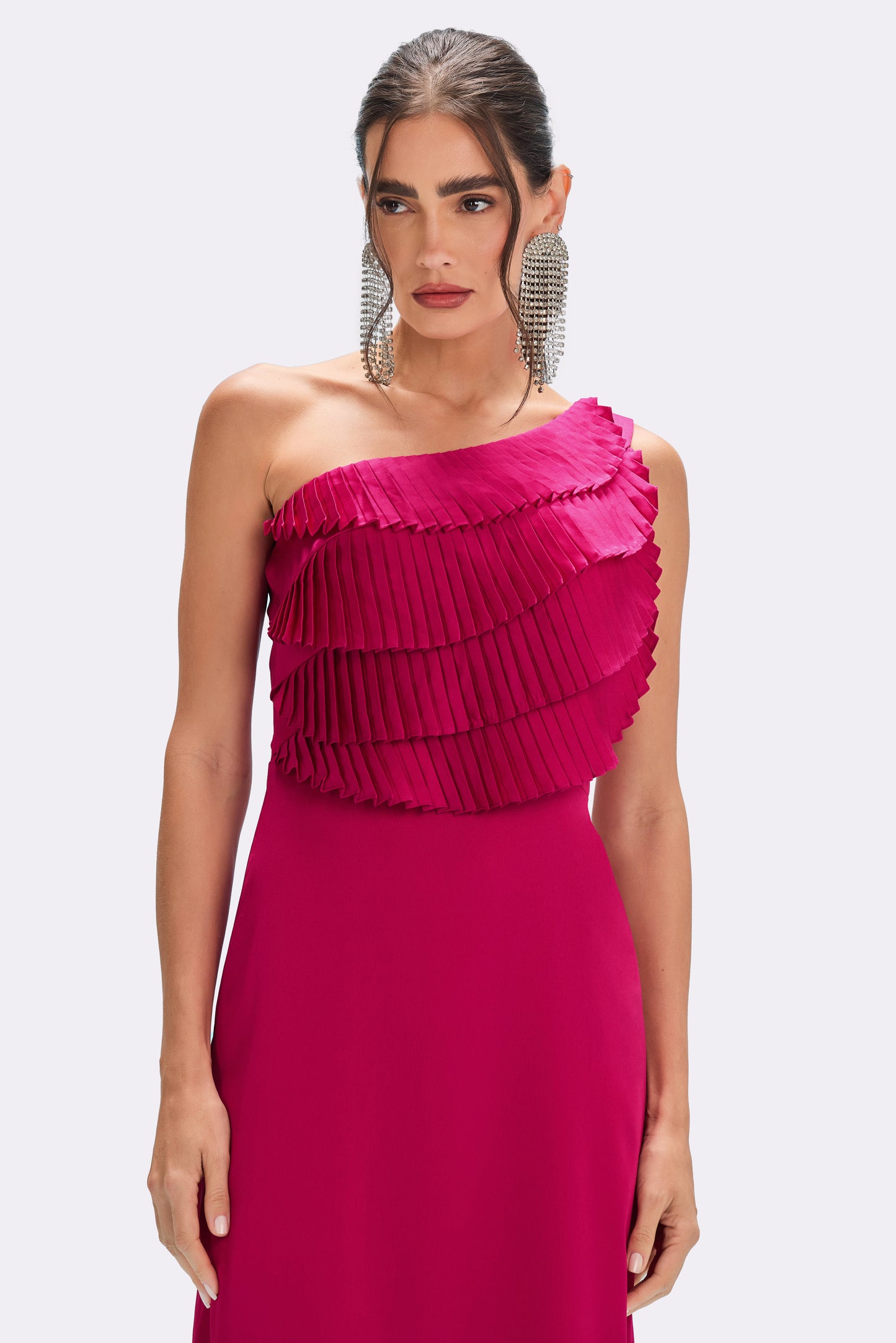 DREAM SATIN FLUTTER GOWN