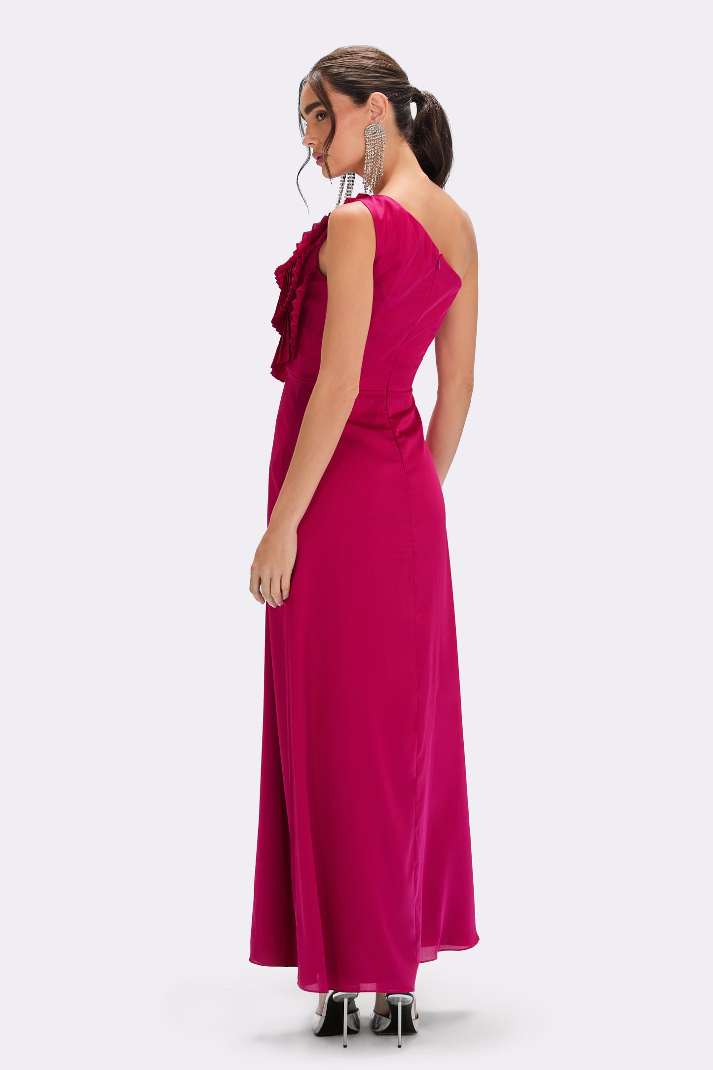 DREAM SATIN FLUTTER GOWN