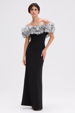 FLUTTER MAXI DRESS (RUNWAY)