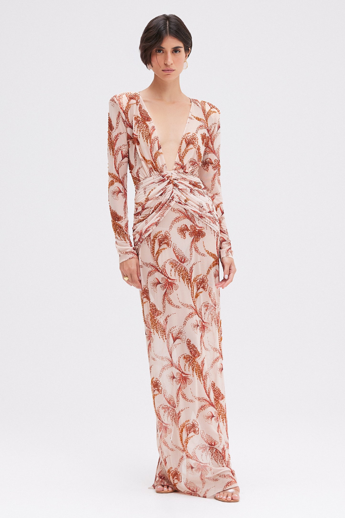 SUNSET PLUNGE MAXI DRESS (RUNWAY)