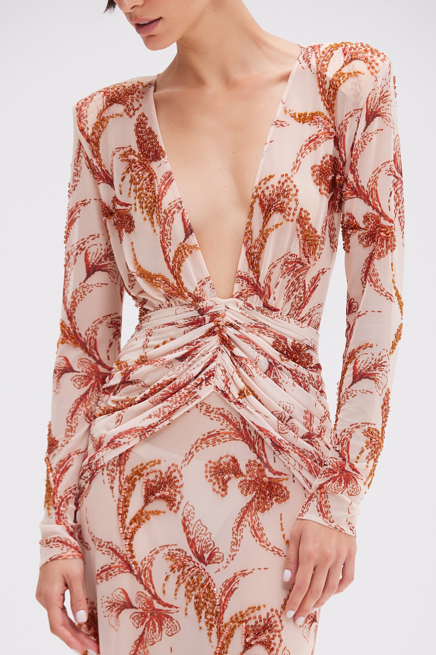 SUNSET PLUNGE MAXI DRESS (RUNWAY)
