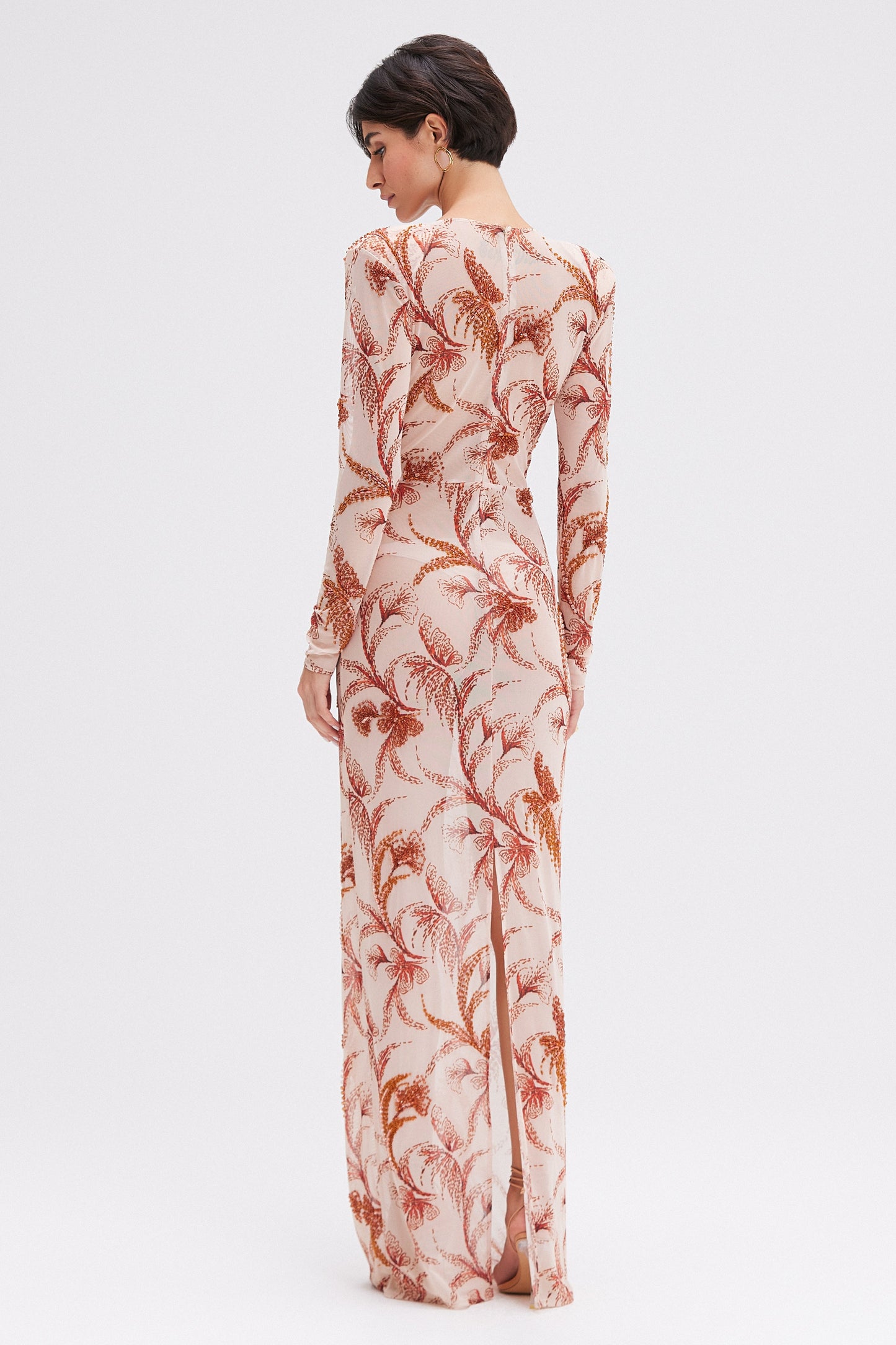 SUNSET PLUNGE MAXI DRESS (RUNWAY)