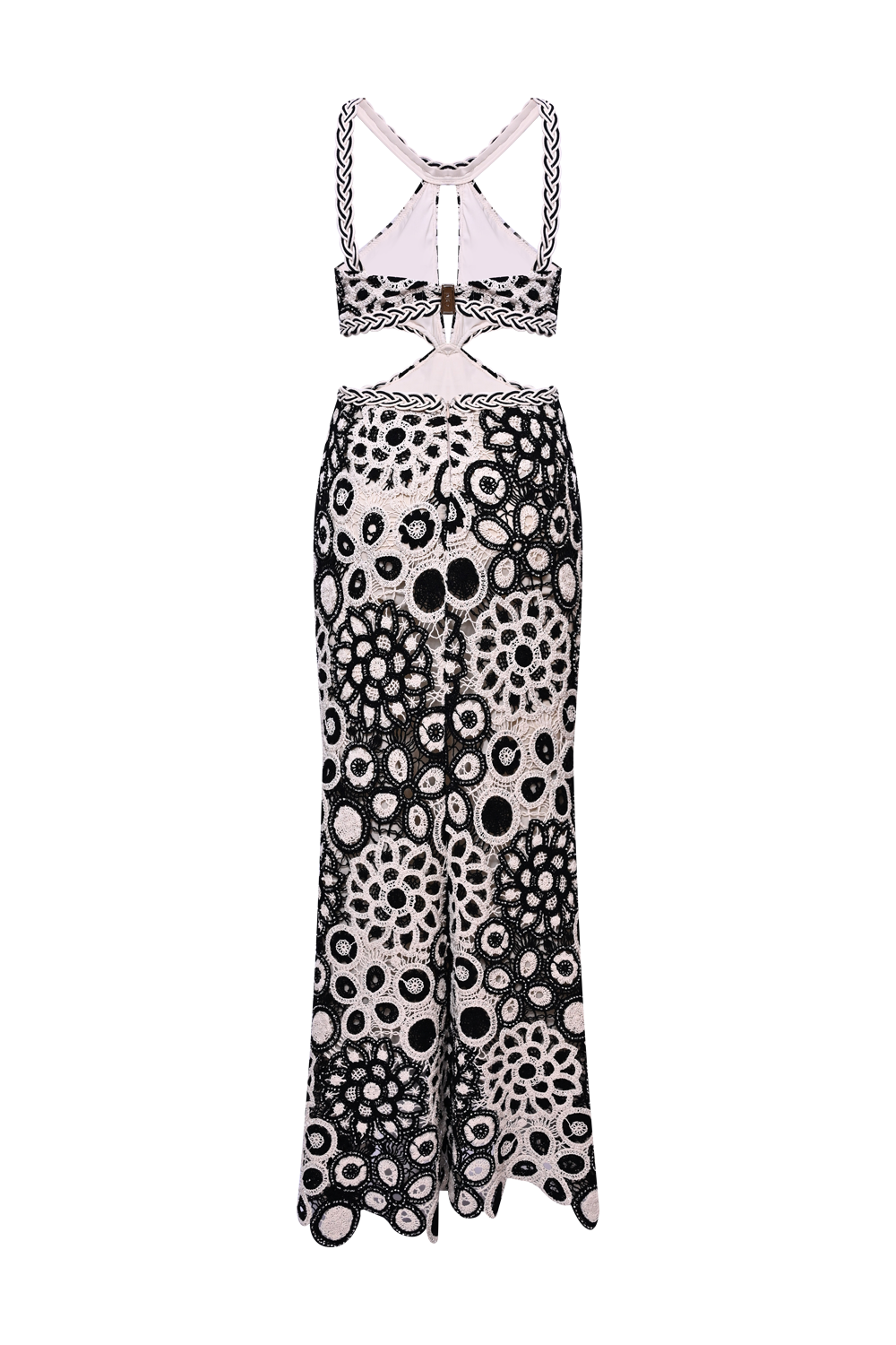 CORAL CROCHET MAXI DRESS