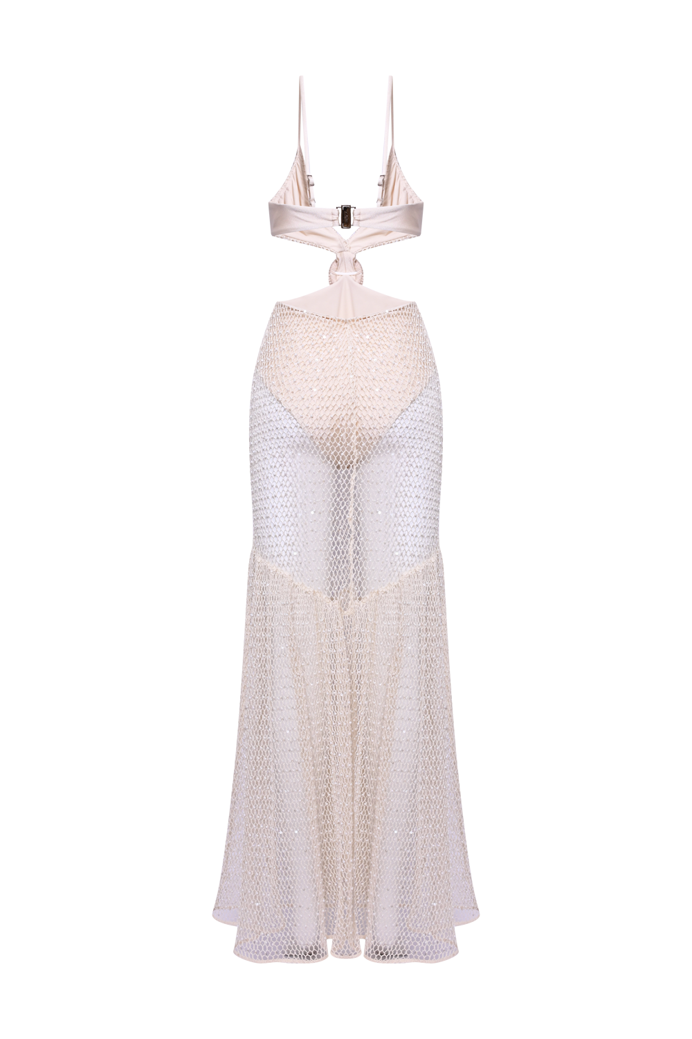 CROCHET BLOOM CUT OUT BEACH DRESS