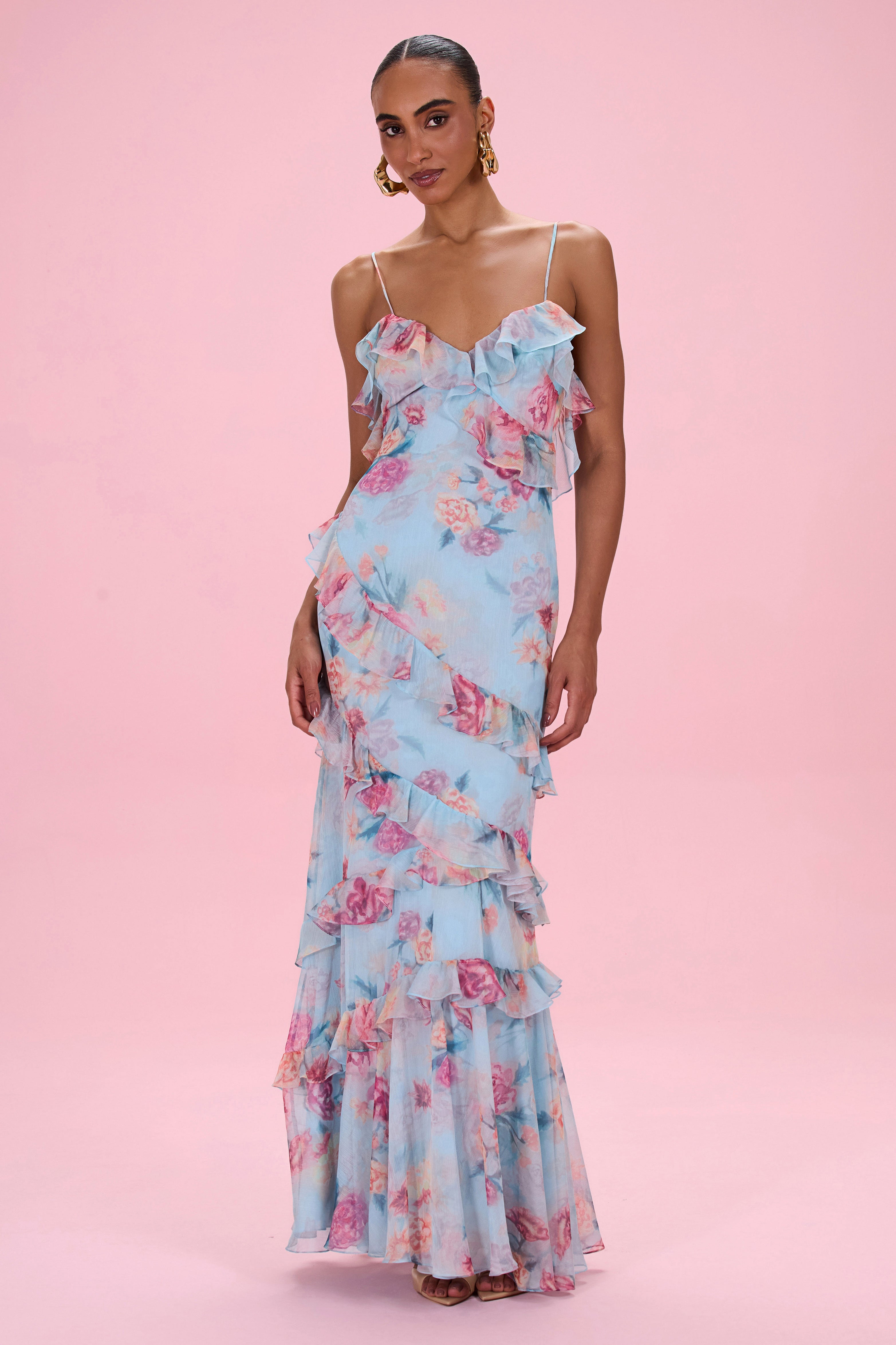patbo dress FLORA MIST MAXI SIZE:ONESIZE 4-14 Do not tumble dry Royal Blue Strapless Mini promo: labor day 083126 - 090726