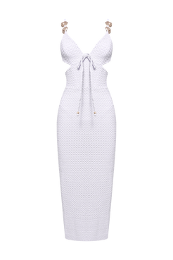 GAVEA MESH CUT OUT MIDI DRESS