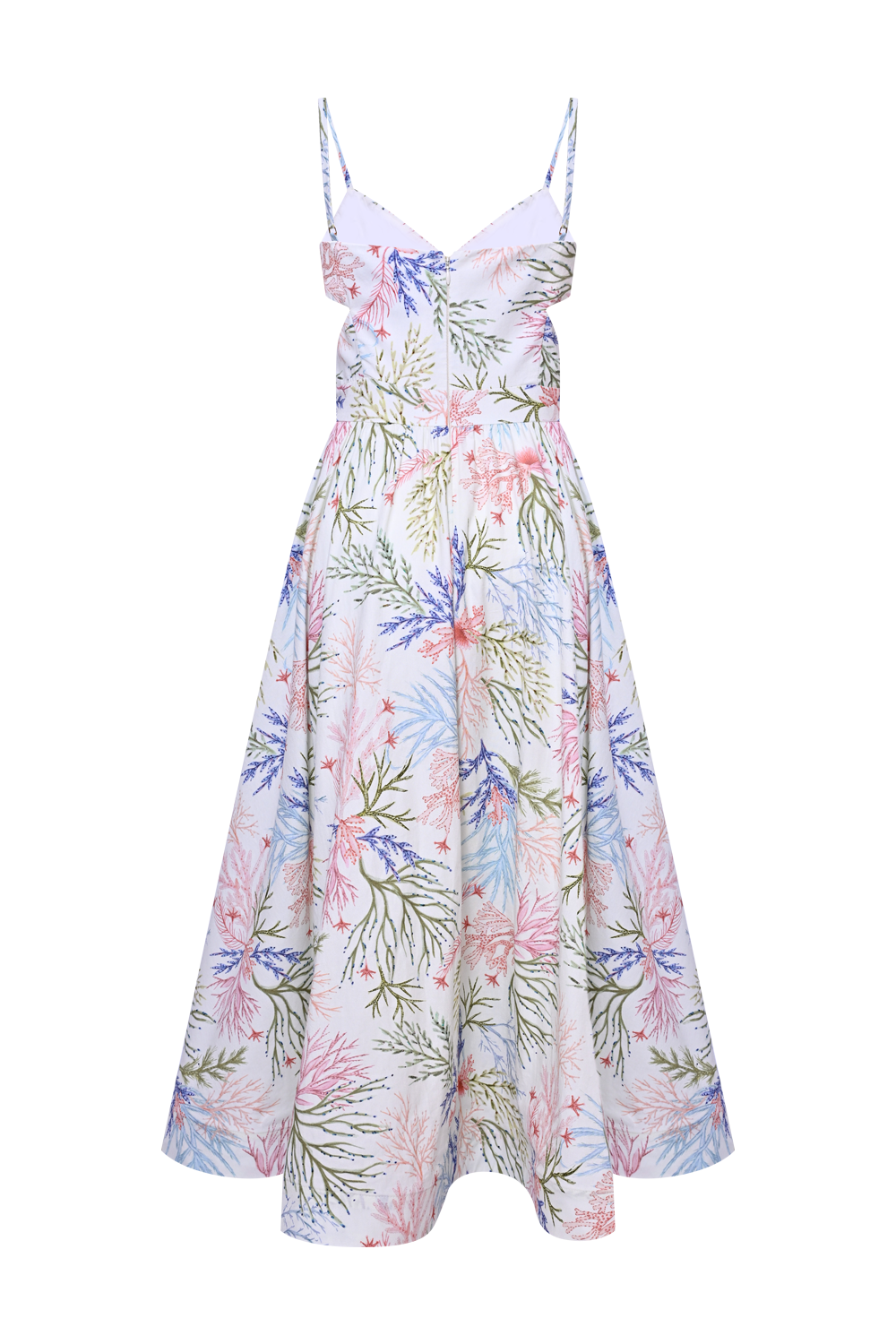 SEAWEED FLUTTER MIDI DRESS