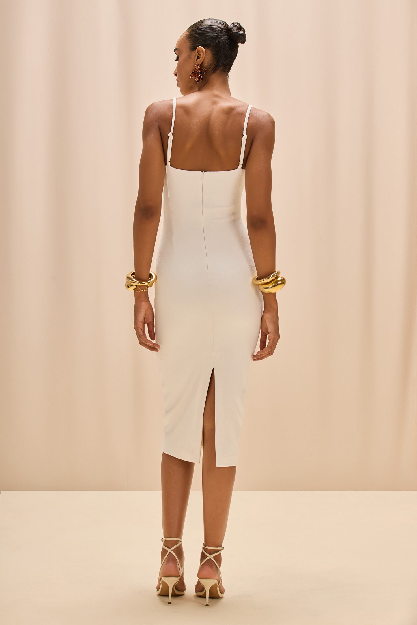 JADE KNIT CUT OUT MIDI DRESS