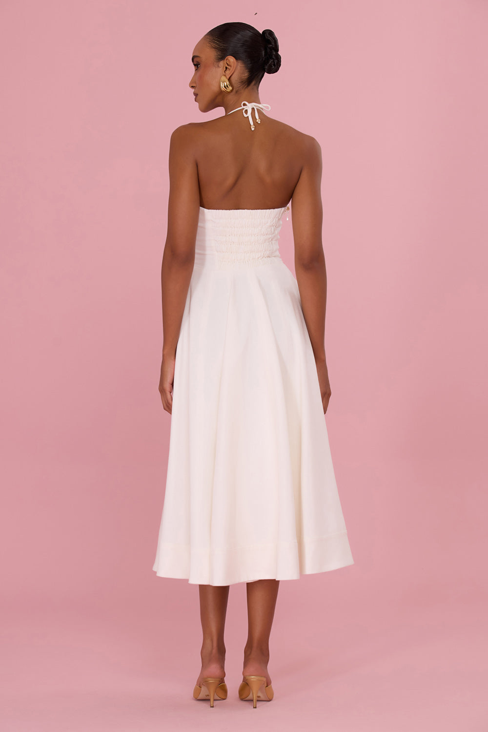 MEADOW LINEN MIDI DRESS