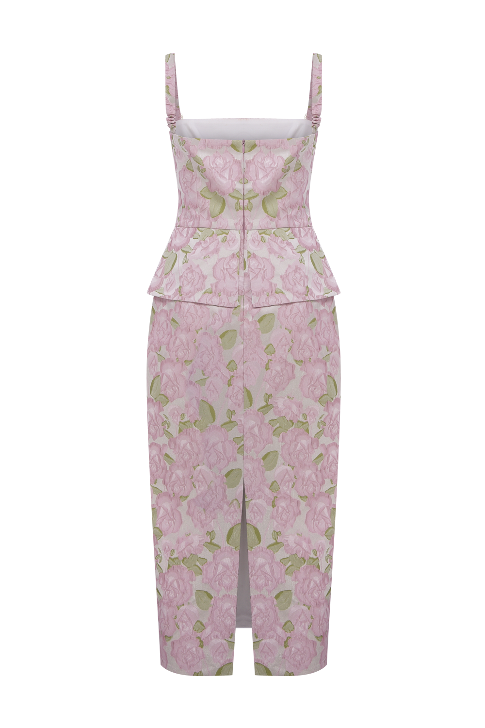 GARDEN JACQUARD MIDI DRESS