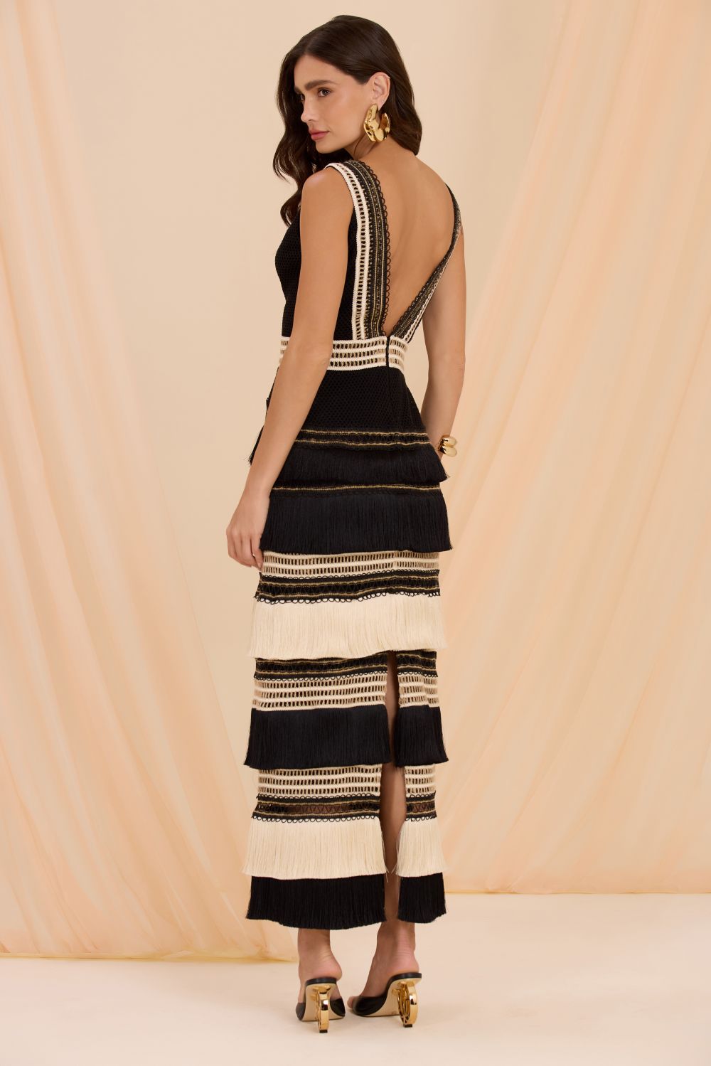 RITA FRINGE MIDI DRESS