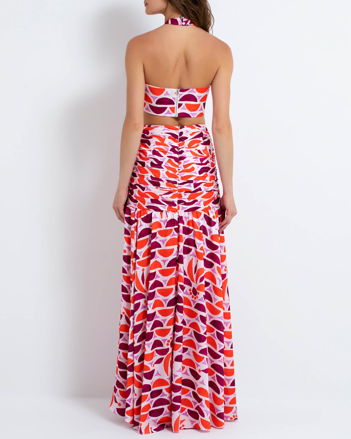 Solis Draped Maxi Skirt