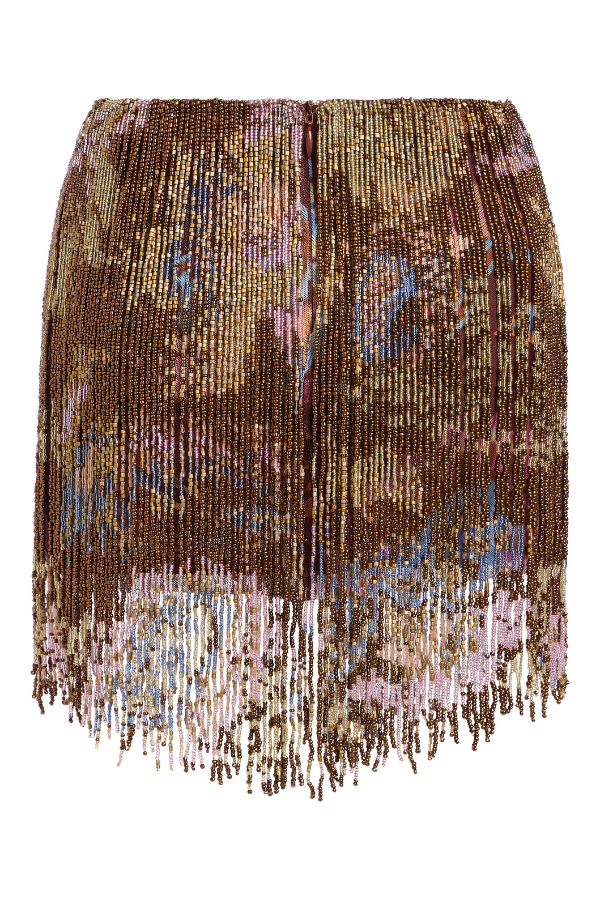 BOHO EMBROIDERY MINI SKIRT