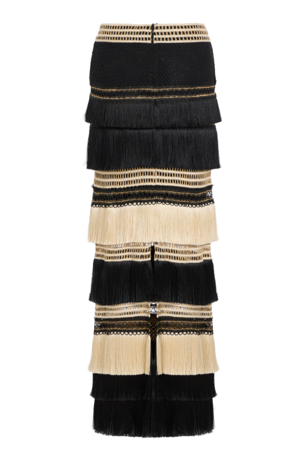 RITA FRINGE MIDI SKIRT