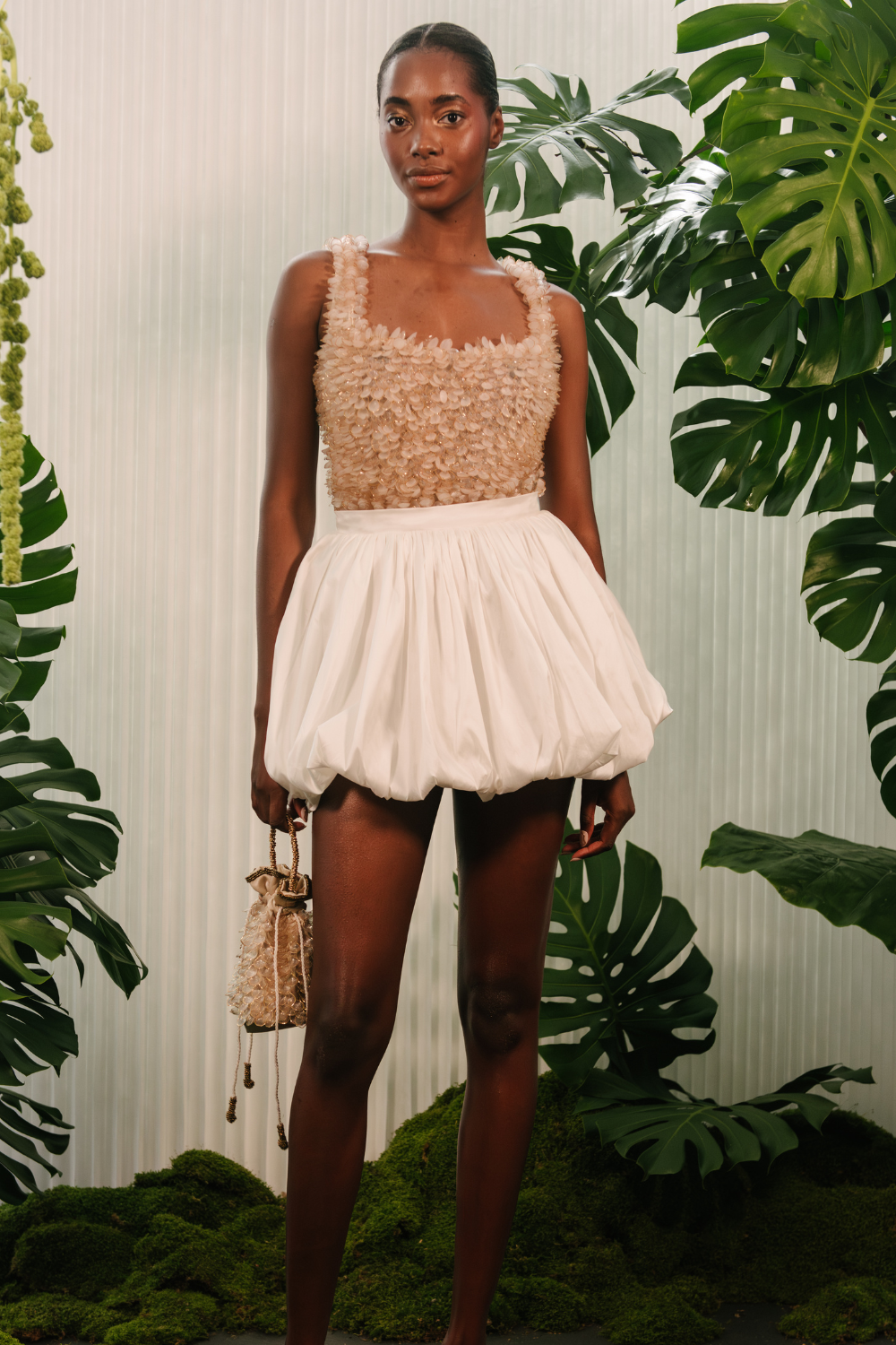 TAFETA MINI SKIRT (RUNWAY)