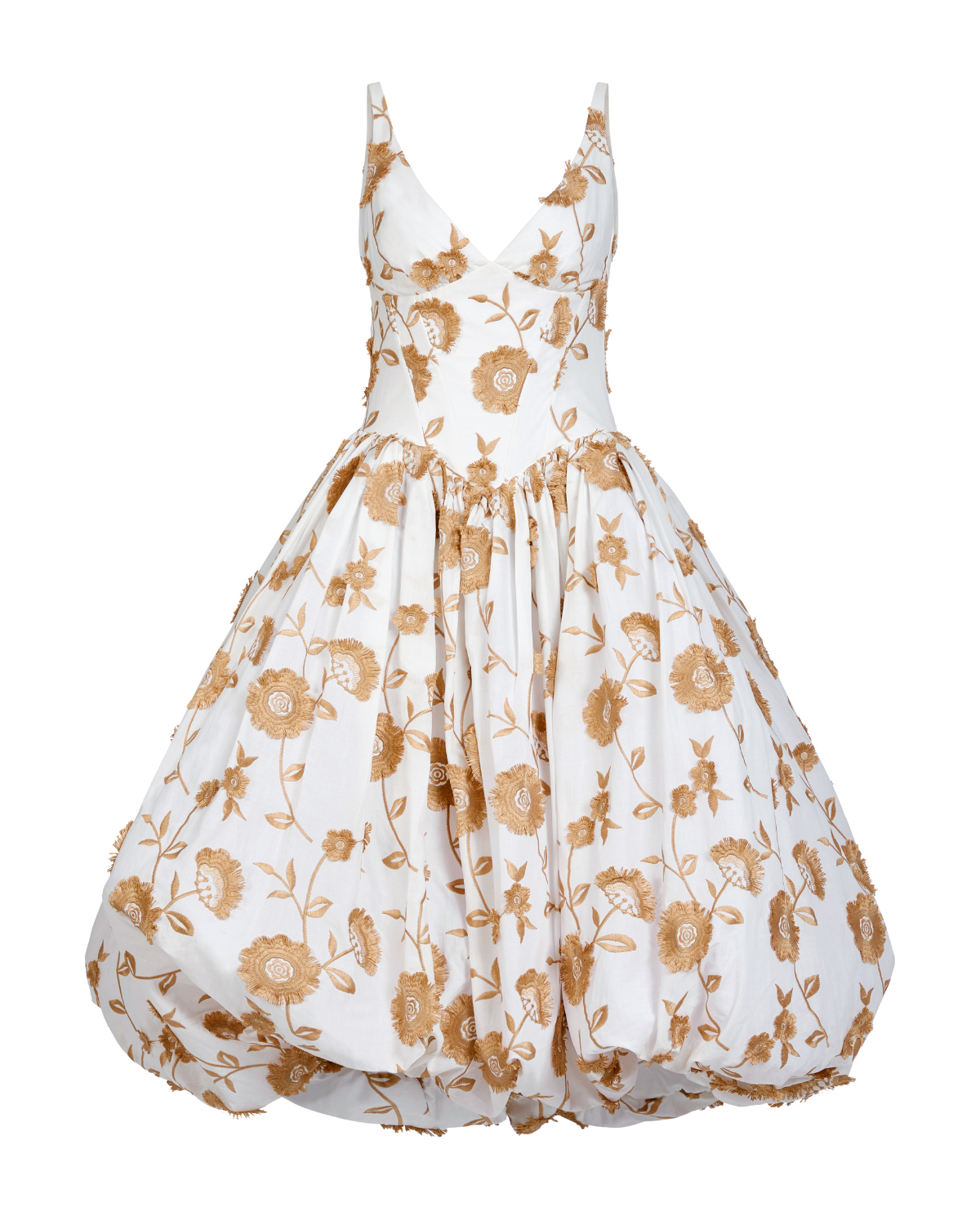BOTANICAL POPLIN MIDI DRESS (RUNWAY)
