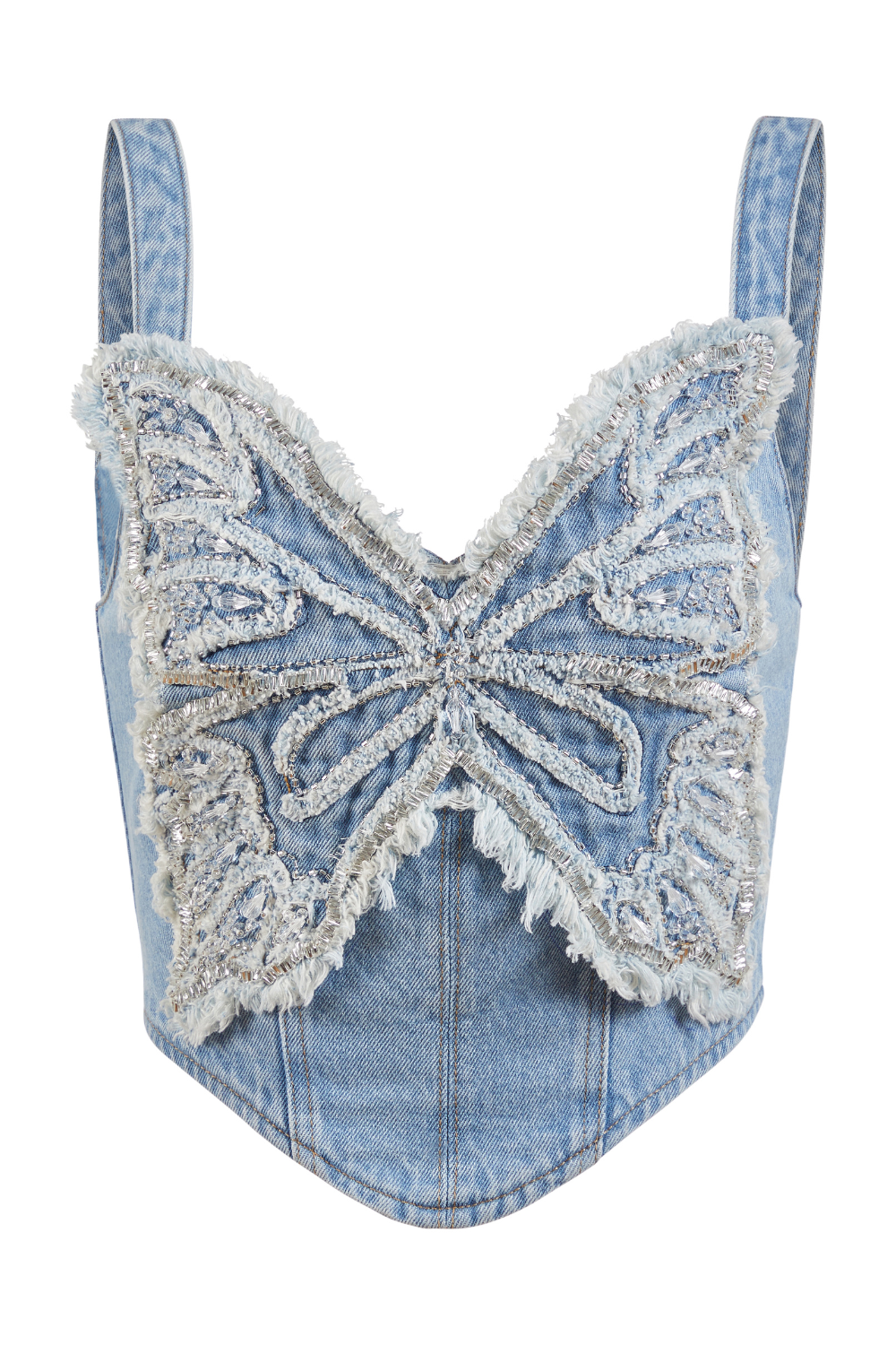 BUTTERFLY DENIM TOP (RUNWAY)
