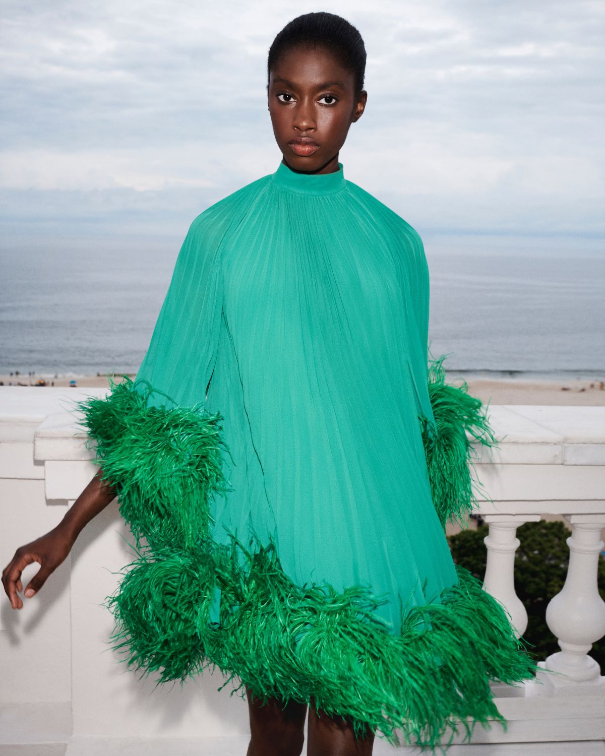 Ostrich Feather Dress, Made in South Africa