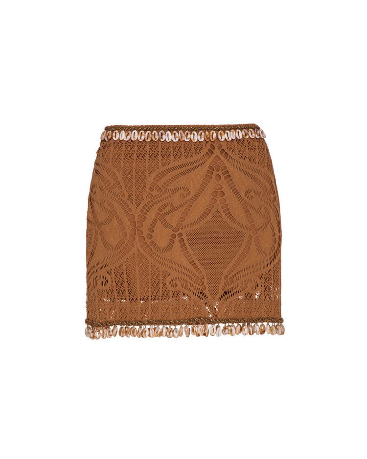 Beaded Seashell Mini Skirt (FINAL SALE)