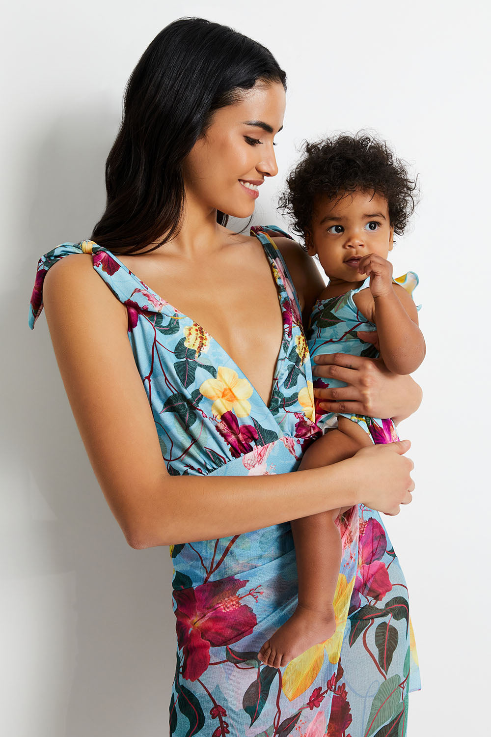 BABY HIBISCUS RUFFLE SWIMSUIT(FINAL SALE)