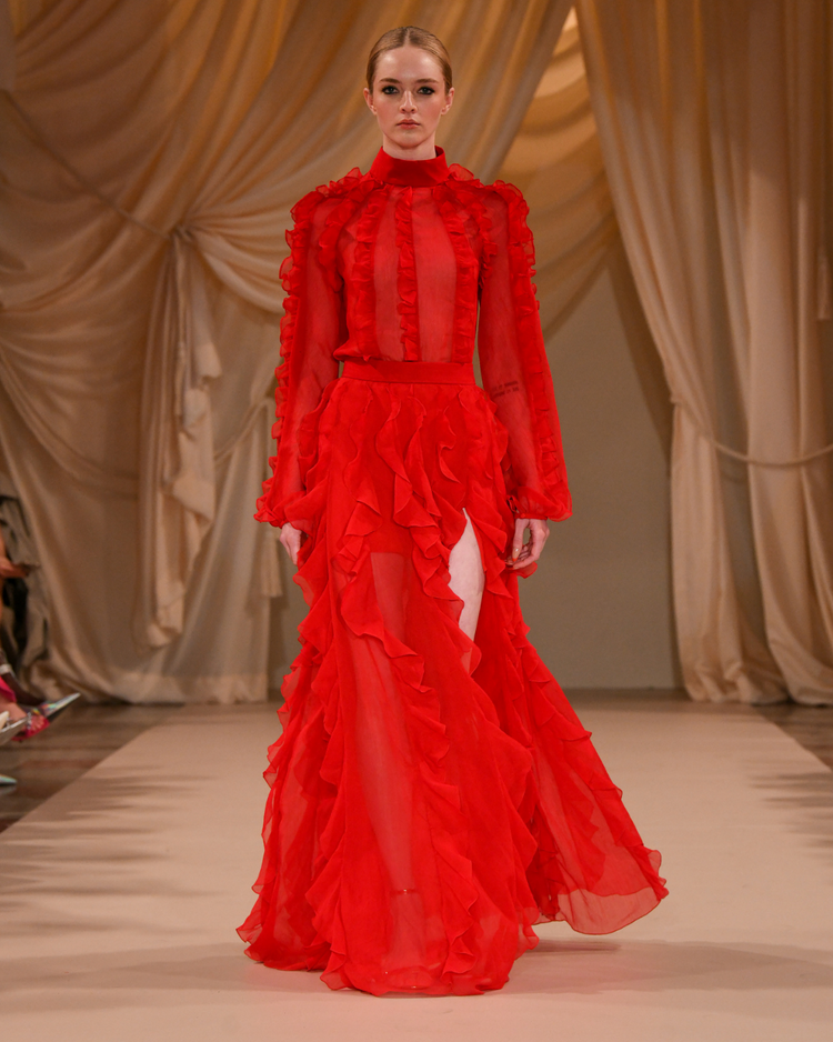 Ruffle Maxi Skirt (RUNWAY)