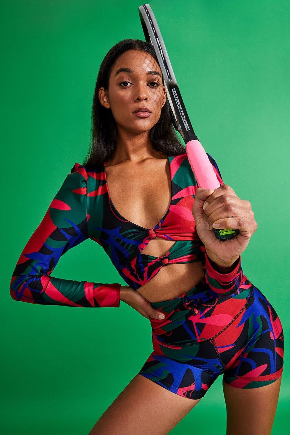 RIO PRINT BIKER SHORT (FINAL SALE)