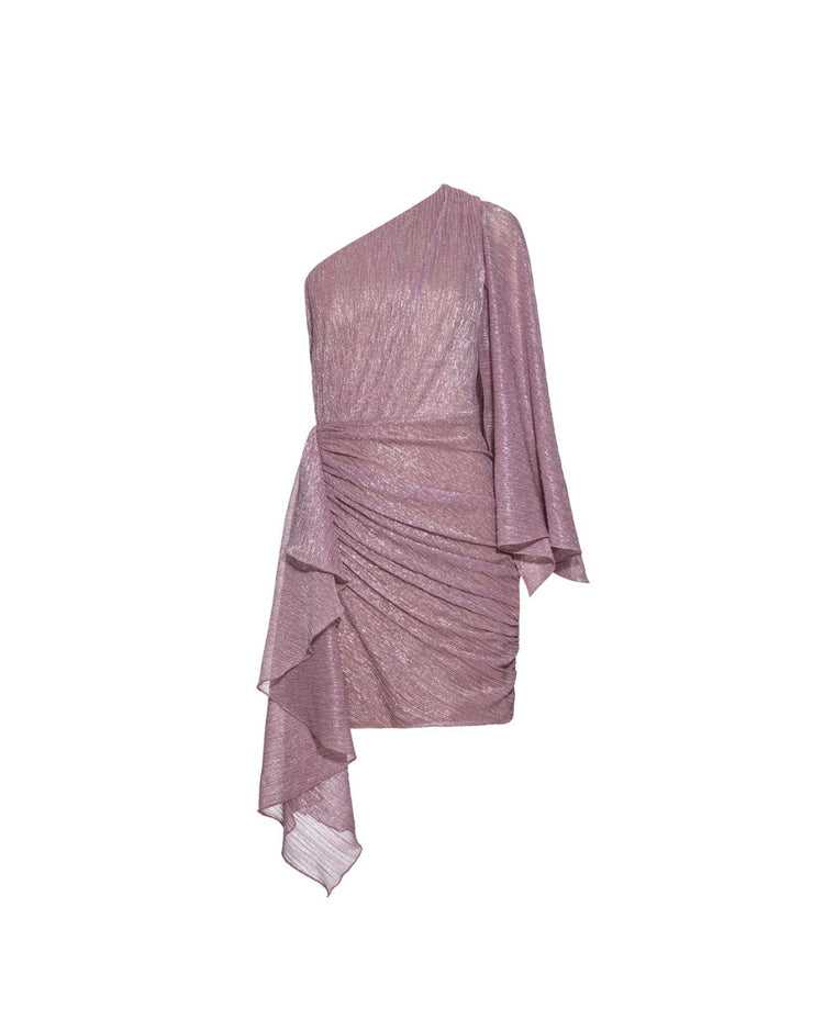 Lurex One Shoulder Mini Dress (FINAL SALE)