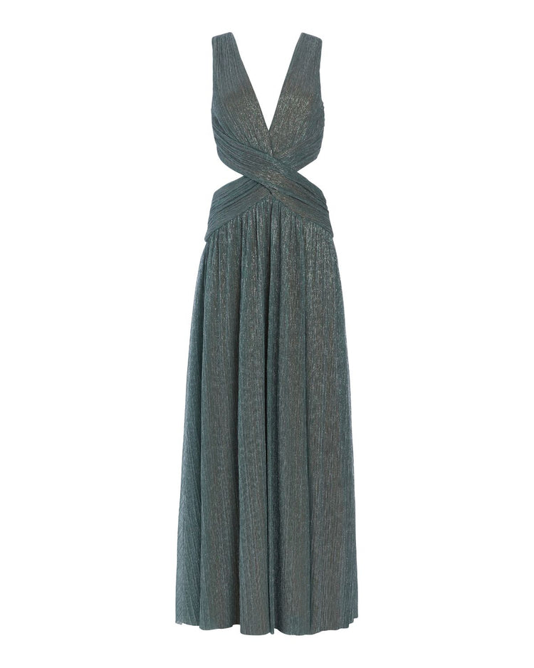 Lurex Plunge Maxi Dress (ONLINE EXCLUSIVE/FINAL SALE)