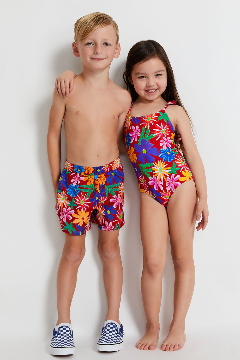 GIRLS ASTER RUFFLE SWIMSUIT (FINAL SALE)